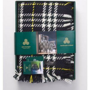 John Branigan Handmade Throw Blanket 50" x 66" - 100% Woven Alpaca Wool